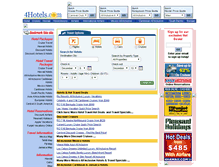 Tablet Screenshot of 4hotels.com